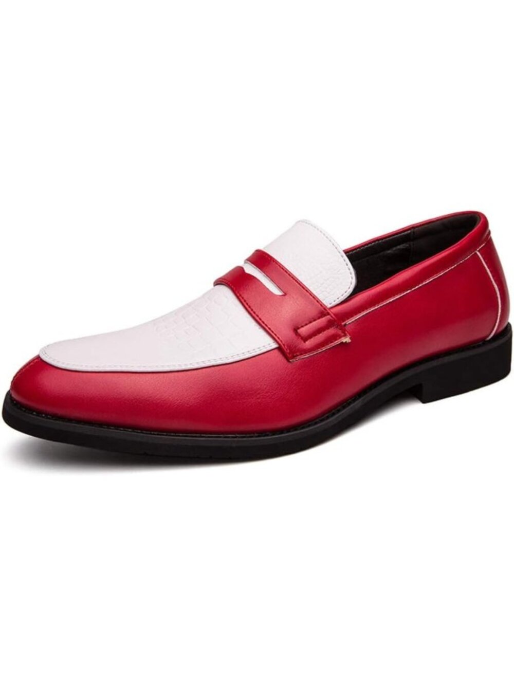 Stylish Two-Tone Penny Loafers for Men | Slip-On Casual Dress Shoes & Moccasins